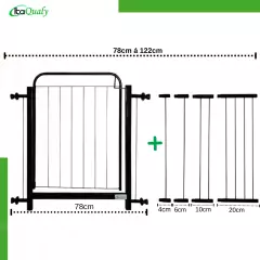 Portão Grade Para Cachorro Pet Bebê Porta De 78cm A 122cm - Itaqualy