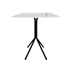 Mesa Bistrô Baixa Estrutura Aço Tampo Mdf Cozinha Bar Quadra - Itaqualy