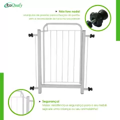 Portão Grade Para Cachorro Pet Bebê Porta De 68cm A 92cm - Itaqualy