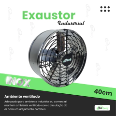 Exaustor 40cm Inox Industrial Blindado Profissional na internet
