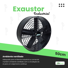 Exaustor Ventilador Industrial 50 Cm Preto - comprar online