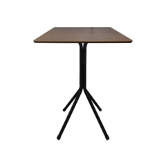 Mesa Bistrô Baixa Estrutura Aço Tampo Mdf Cozinha Bar Quadra - comprar online
