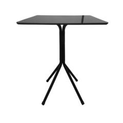 Mesa Bistrô Baixa Estrutura Aço Tampo Mdf Cozinha Bar Quadra