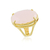 Anel Oval Clássico Quartzo Rosa - comprar online