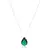 Pingente com Corrente Gota Esmeralda - comprar online