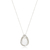 Pingente com Corrente Gota Cravejada de Microzircônias Cristal - comprar online