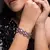 Pulseira Oval Clássica Alexandrita Banho de Ródio - Viviane Galbas