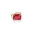 Piercing Baguete Rubelita Banho Ouro 18k - comprar online