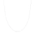 Corrente Veneziana 50 Cm (Fina) Banho Rodio Branco