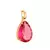 Pingente Origem Gota Fecho Click Safira Rosa - comprar online