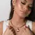 Pingente Origem Gota Fecho Click Safira Rosa - Viviane Galbas