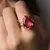 Anel Origem Safira Rosa