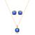 Conjunto Brinco e Pingente Diana Safira - comprar online