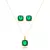 Conjunto Brinco e Pingente Diana Esmeralda - comprar online