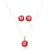 Conjunto Brinco e Pingente Diana Rubelita