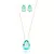 Conjunto Gota Pingente e Brinco Topázio Sky - comprar online