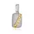 Pingente Elos Em Microzircônias Banho Ródio Branco - comprar online