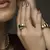 Conjunto Nefertiti Brinco e Anel Berilo na internet