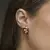 Conjunto Nefertiti Brinco e Anel Rosa Chá - Viviane Galbas