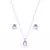 Conjunto Gotinha Pingente e Brinco Alexandrita Banho de Ródio - comprar online