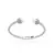 Bracelete Dual Oriente Com Perola Biwa Banho de Ródio - comprar online