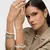 Bracelete Oriente Com Perola Shell Banho de Ródio - Viviane Galbas