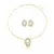 Conjunto Dual Brinco e Gargantilha Oval Espelhado - comprar online