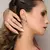 Brinco Plume Earbling Com Baguetes - Viviane Galbas