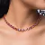 Imagem do Conjunto Classic de Riviera e Brinco Safira Rosa