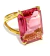 Anel Roma Safira Rosa - comprar online