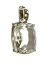 Pingente Antique Cristal Banho de Ródio - comprar online