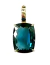Pingente Antique Topázio London Blue Banho de Ródio - comprar online