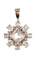 Pingente Firenze Cristal Banho de Ródio - comprar online
