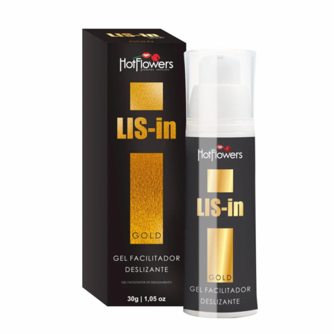 Lis-In Gold Anestésico e Deslizante Anal 30g - Hot Flowers