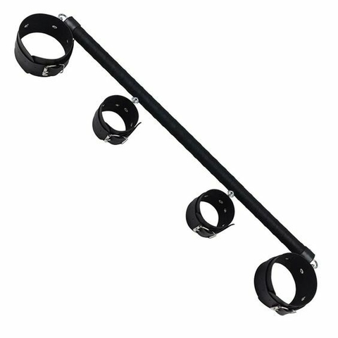 Separador Duplo 60cm com Algema e Tornozeleira - La Pimienta