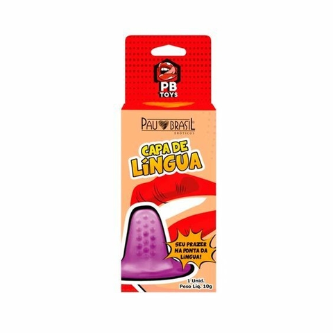 Capa de Língua em Silicone com Saliências Massageadoras