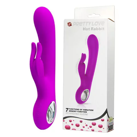 Hot Rabbit Vibrador com 7 Modos de Vibração - Pretty Love