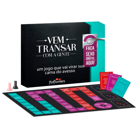 Jogo de Tabuleiro Vem Transar com a Gente - Hot Flowers
