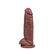 Prótese Peniana Maciça com Escroto e Ventosa 18,5cm X 4,5cm - La Pimienta - loja online
