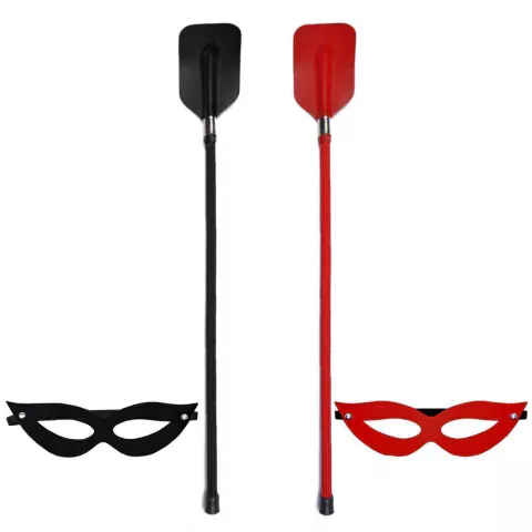 Kit Tiazinha Máscara e Chibata Retangular 45cm