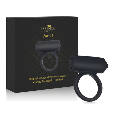 Mr. O Anel em Silicone com Cápsula Vibratória e 10 Modos de Vibração - Essence Toys