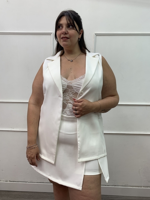 Short pollera Atenea - blanco