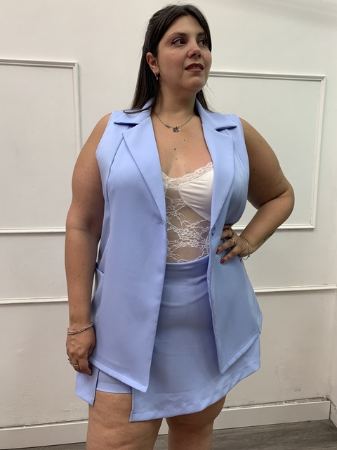 Short pollera Atenea -aqua - comprar online