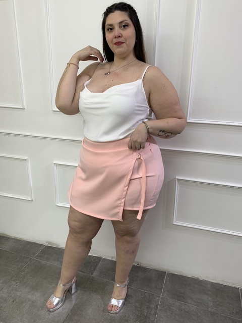 Shor pollera Tati - rosa pastel - comprar online