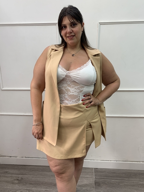 Short pollera Atenea - camel gold