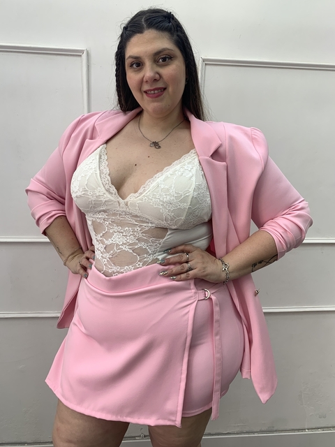 Short pollera Tati- rosa bebe - comprar online