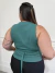 Chaleco bengalina kloe verde - Locas Plus Size
