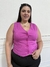 Chaleco bengalina kloe violeta - Locas Plus Size