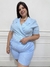 Saquito lino celeste - Locas Plus Size