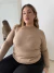 Sweater perla - camel - Locas Plus Size